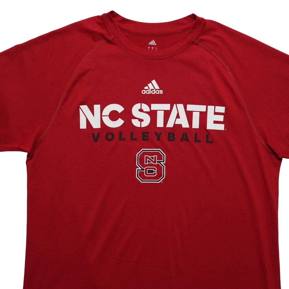 Adidas NC State Volleyball Men‎ Small Red Climalite Graphic T-Shirt NCAA